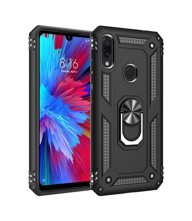 Ring / Kickstand Hybrid Hoesje voor de Xiaomi Redmi Note 7 (Pro)