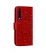 Rood Mandala Bookcase Hoesje voor de Xiaomi Mi 9 SE