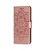 Rose Goud Mandala Bookcase Hoesje voor de Xiaomi Mi 9 SE