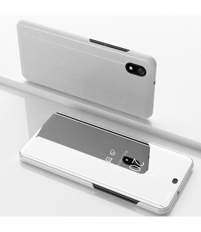 Zilver Bookcase Hoesje voor de Xiaomi Redmi 7A