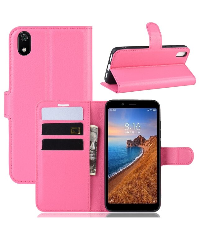 Roze Bookcase Hoesje voor de Xiaomi Redmi 7A