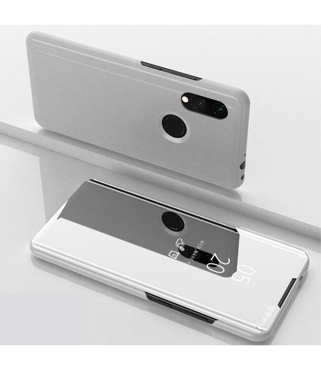 Zilver Bookcase Hoesje voor de Xiaomi Redmi 7