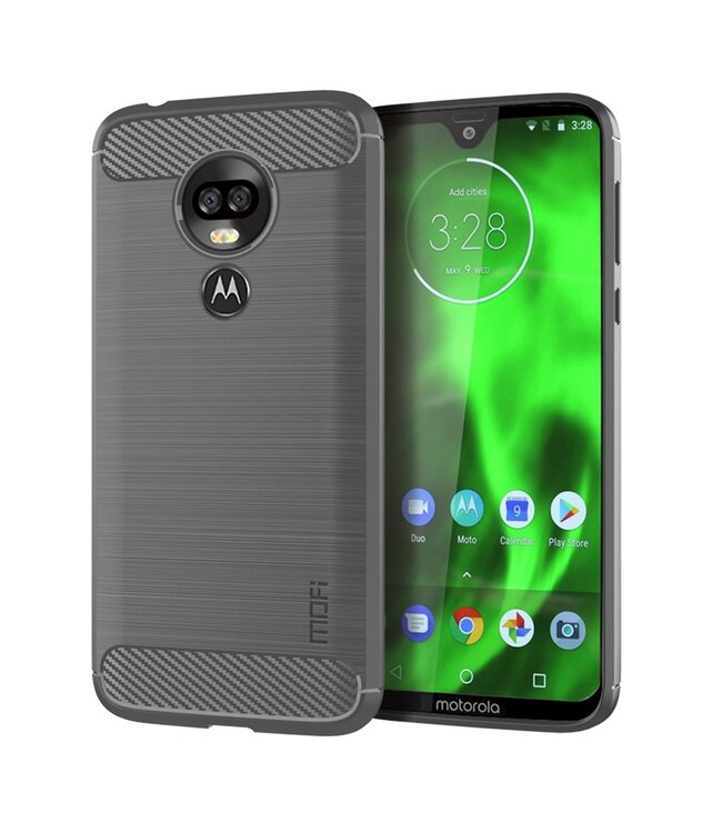 Mofi Mofi Grijs TPU Hoesje voor de Motorola Moto G7 Power