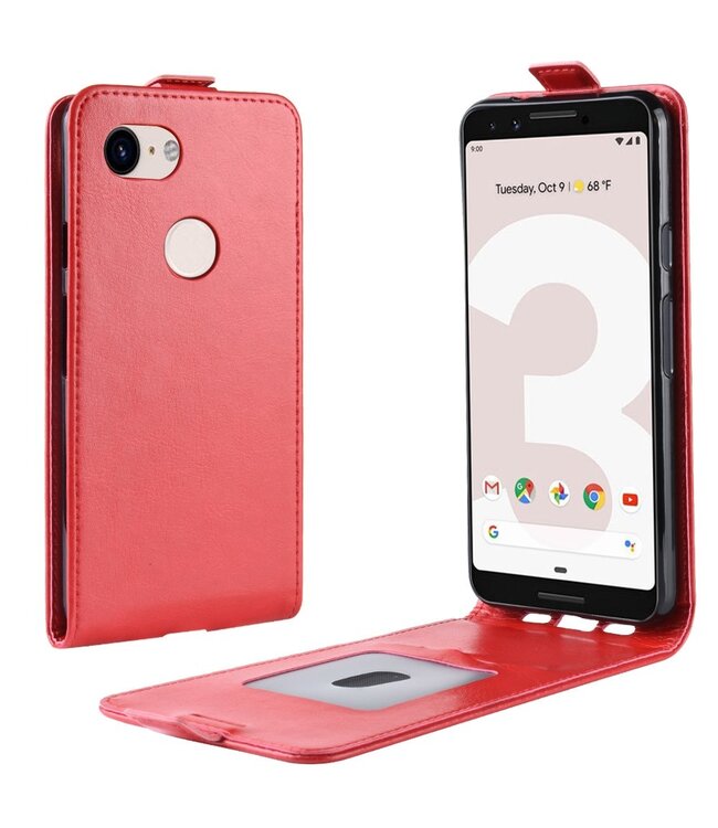 Rood Flipcase Hoesje voor de Google Pixel 3A