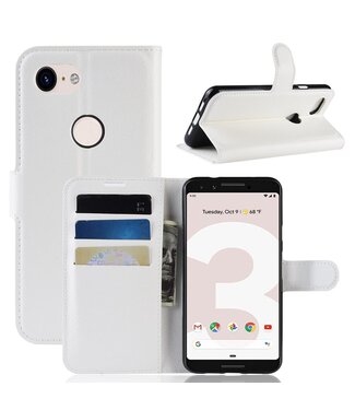 Wit Bookcase Hoesje Google Pixel 3A