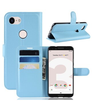 Blauw Bookcase Hoesje Google Pixel 3A