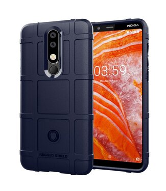 Donkerblauw TPU Hoesje Nokia 3.1 Plus