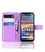 Paars Bookcase Hoesje voor de Nokia 4.2