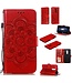 Rood Mandala Bookcase Hoesje voor de OnePlus 7 Pro