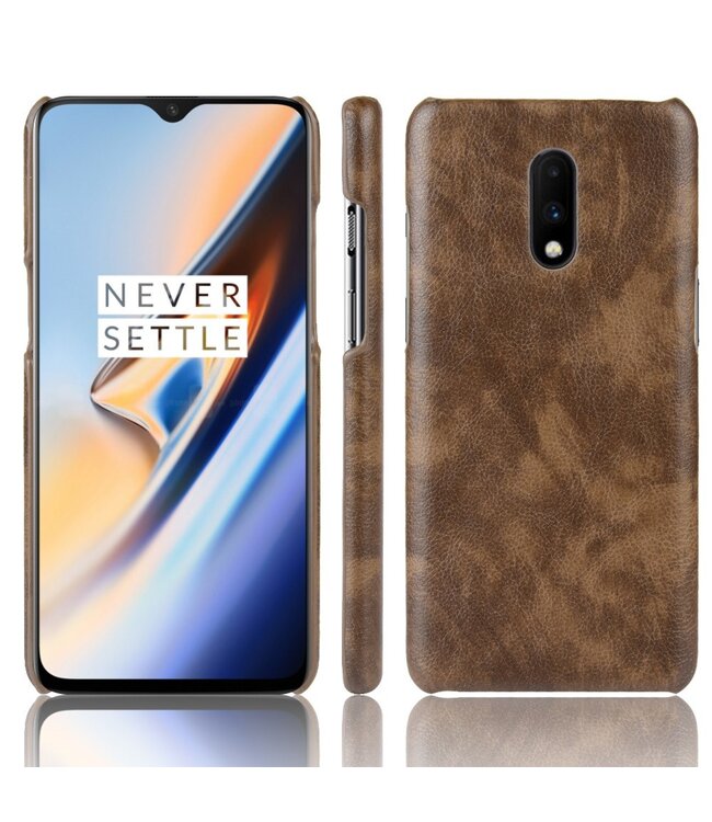 Bruin Hardcase Hoesje voor de OnePlus 7