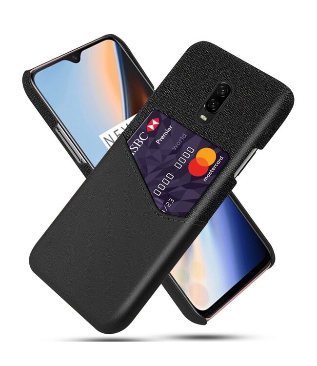 Ksq KSQ Zwart Hybrid Hoesje voor de OnePlus 7