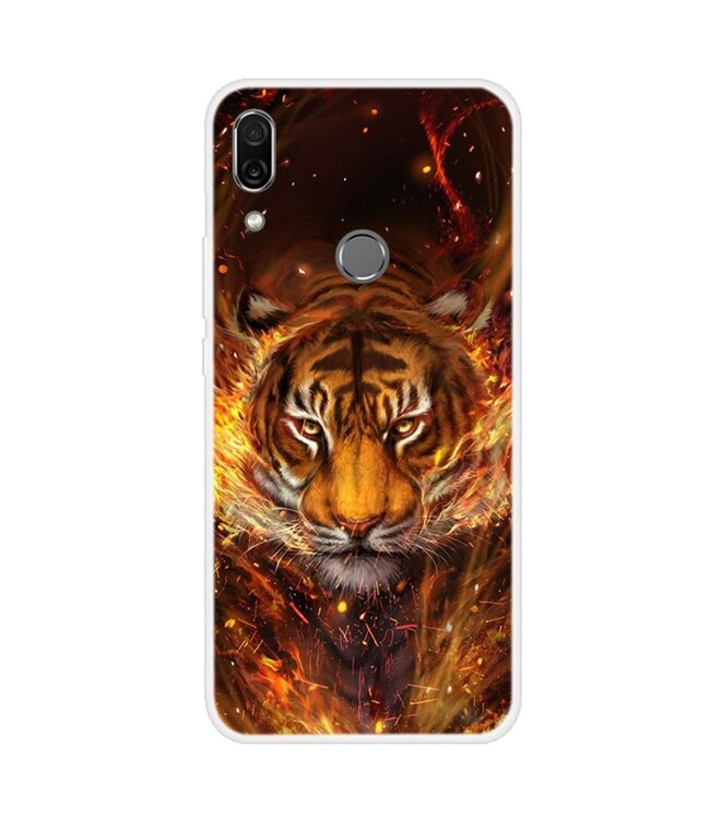 Tijger TPU Hoesje voor de Huawei P Smart Z