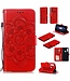 Rood Mandala Bookcase Hoesje voor de Huawei P Smart Z