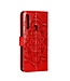 Rood Mandala Bookcase Hoesje voor de Huawei P Smart Z