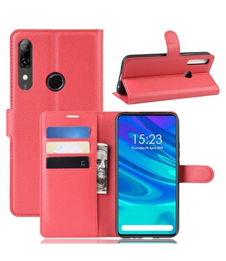 Rood Bookcase Hoesje Huawei P Smart Z