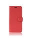 Rood Bookcase Hoesje voor de Huawei P Smart Z