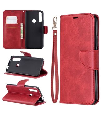 Rood Bookcase Hoesje Huawei P Smart Z