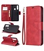 Rood Bookcase Hoesje voor de Huawei P Smart Z