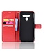 Rood Bookcase Hoesje voor de LG Q60