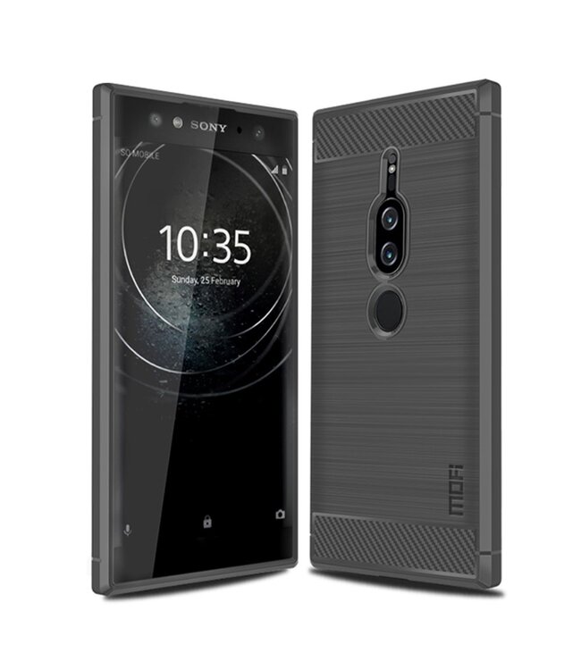 Mofi Mofi Grijs TPU Hoesje voor de Sony Xperia XZ2 Premium