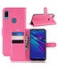 Roze Lychee Bookcase Hoesje voor de Huawei Y6 (2019)