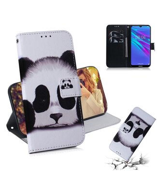 Panda Bookcase Hoesje Huawei Y6 (2019)