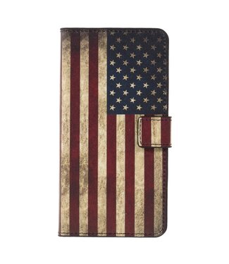 Amerikaanse Vlag Bookcase Hoesje Huawei Mate 20 Lite