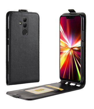 Zwart Flipcase Hoesje Huawei Mate 20 Lite