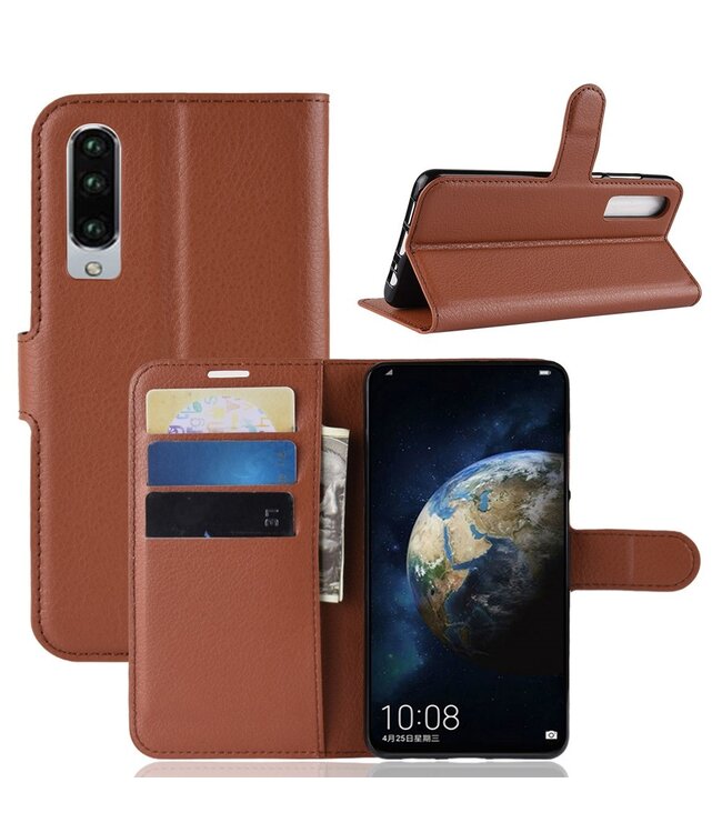 Bruin Bookcase Hoesje voor de Huawei P30