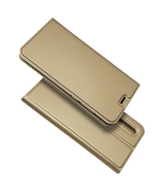 Goud Bookcase Hoesje Huawei P30