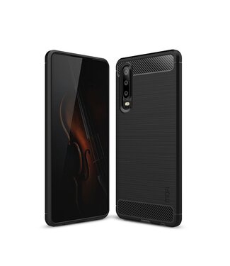 Mofi Zwart TPU Hoesje Huawei P30