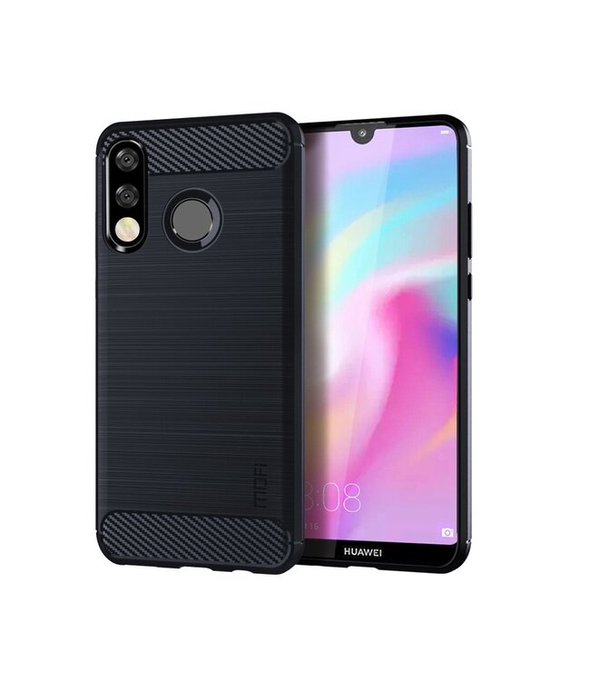 Mofi Mofi Donkerblauw TPU Hoesje voor de Huawei P30 Lite