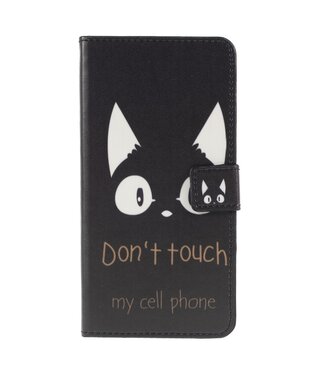 Don't Touch My Phone Bookcase Hoesje Huawei P30 Lite