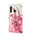 Roze Bloesem Bookcase Hoesje voor de Huawei P30 Lite