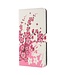 Roze Bloesem Bookcase Hoesje voor de Huawei P30 Lite