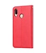 Rood Bookcase Hoesje voor de Huawei P30 Lite