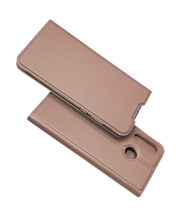 Rose Goud Bookcase Hoesje voor de Huawei P30 Lite