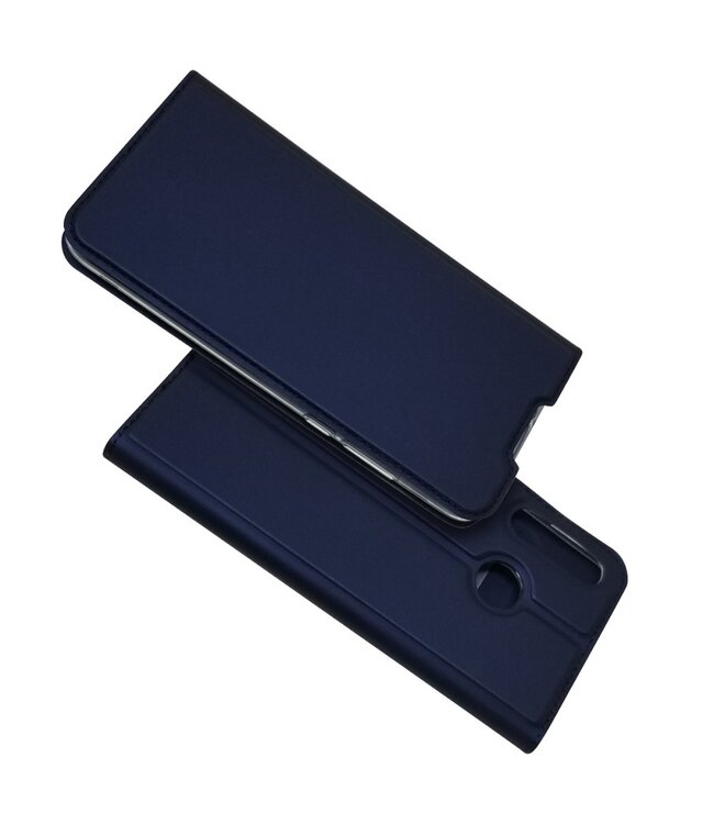 Donkerblauw Bookcase Hoesje voor de Huawei P30 Lite