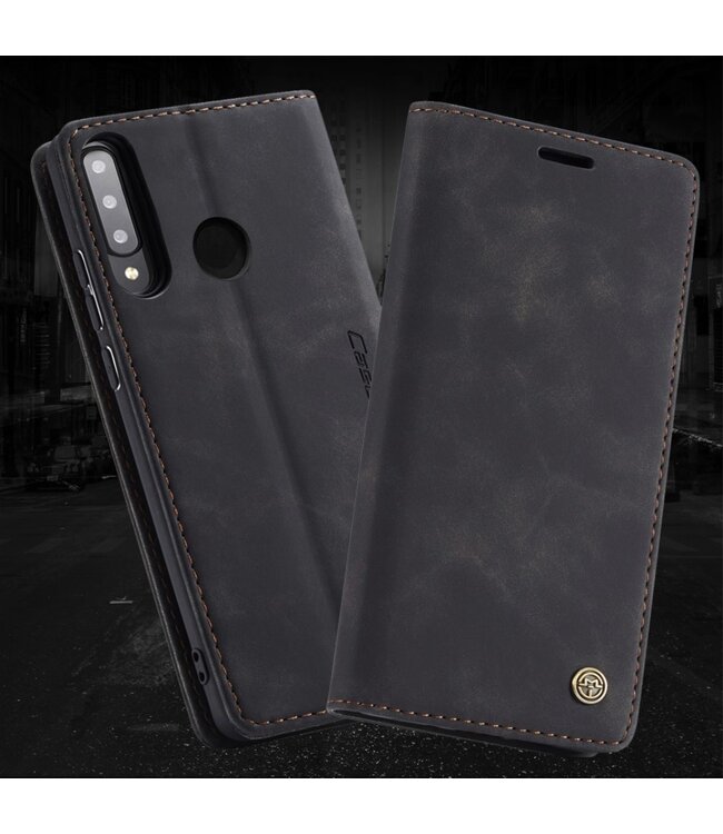 CaseMe CaseMe Zwart Bookcase Hoesje voor de Huawei P30 Lite