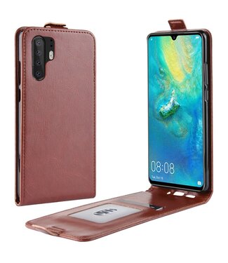 Bruin Flipcase Hoesje Huawei P30 Pro