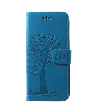 Blauw Boom Bookcase Hoesje Huawei P30 Pro