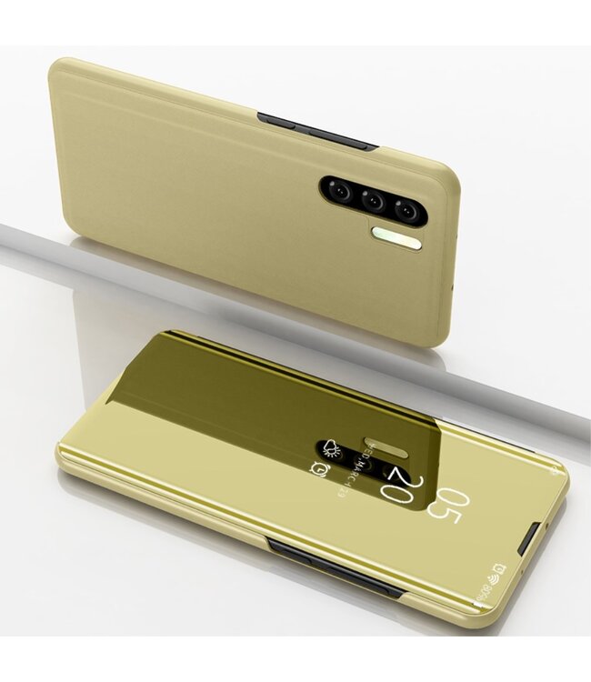 Goud Mirror Bookcase Hoesje voor de Huawei P30 Pro