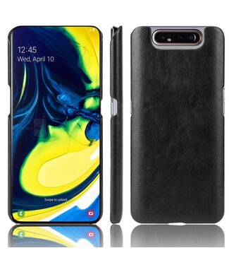 Zwart Hardcase Hoesje Samsung Galaxy A80