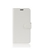 Wit Litchee Bookcase Hoesje voor de Samsung Galaxy Note 10 Plus