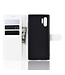 Wit Litchee Bookcase Hoesje voor de Samsung Galaxy Note 10 Plus