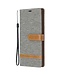 Grijs Jeans Bookcase Hoesje voor de Samsung Galaxy Note 10 Plus