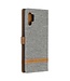 Grijs Jeans Bookcase Hoesje voor de Samsung Galaxy Note 10 Plus