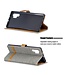 Grijs Jeans Bookcase Hoesje voor de Samsung Galaxy Note 10 Plus