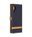 Zwart Jeans Bookcase Hoesje voor de Samsung Galaxy Note 10 Plus