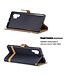 Zwart Jeans Bookcase Hoesje voor de Samsung Galaxy Note 10 Plus